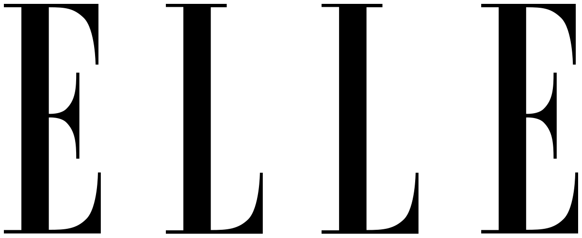 ELLE magazine logo in black with transparent background